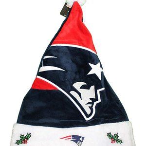 Last One!🎄NWT NFL New England Patriots Christmas Santa Hat Football Fan Gift